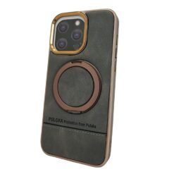 Puloka Leather MagSafe Ring Stand Case for iPhone 13 14 15 16